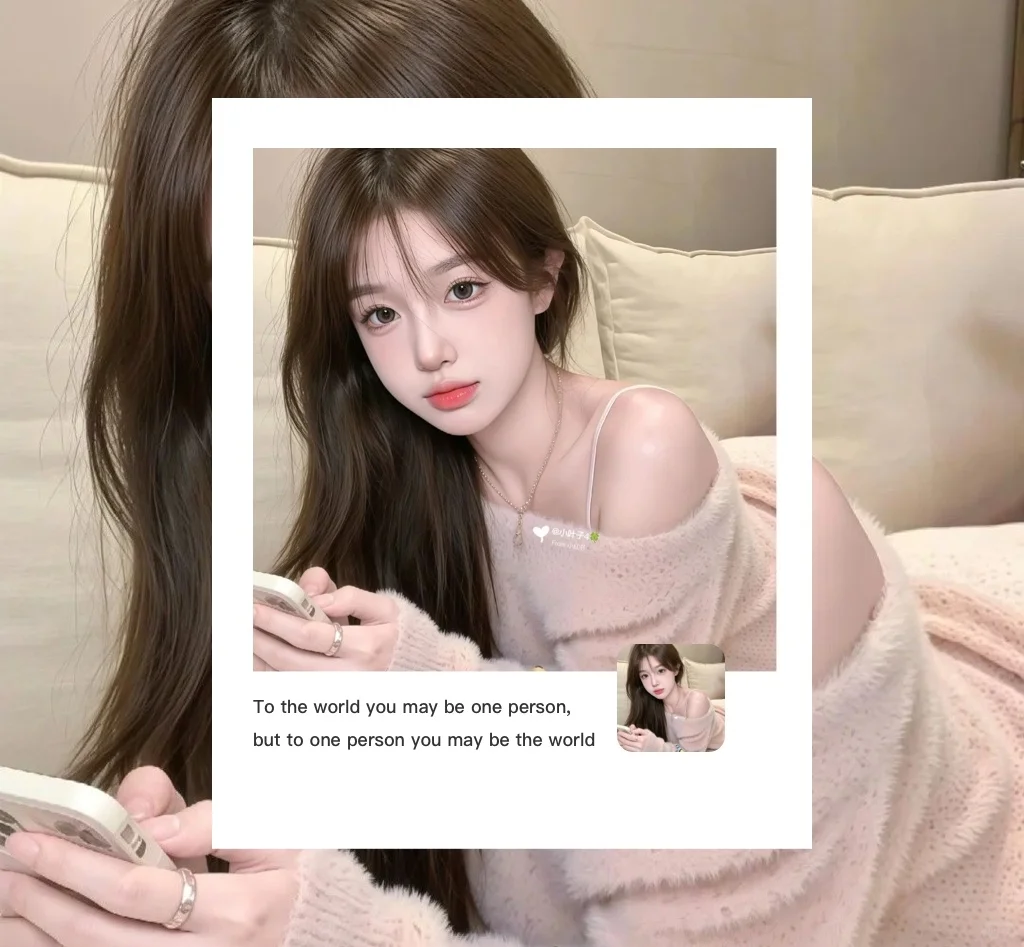 Wechat 甜妹女生头像背景