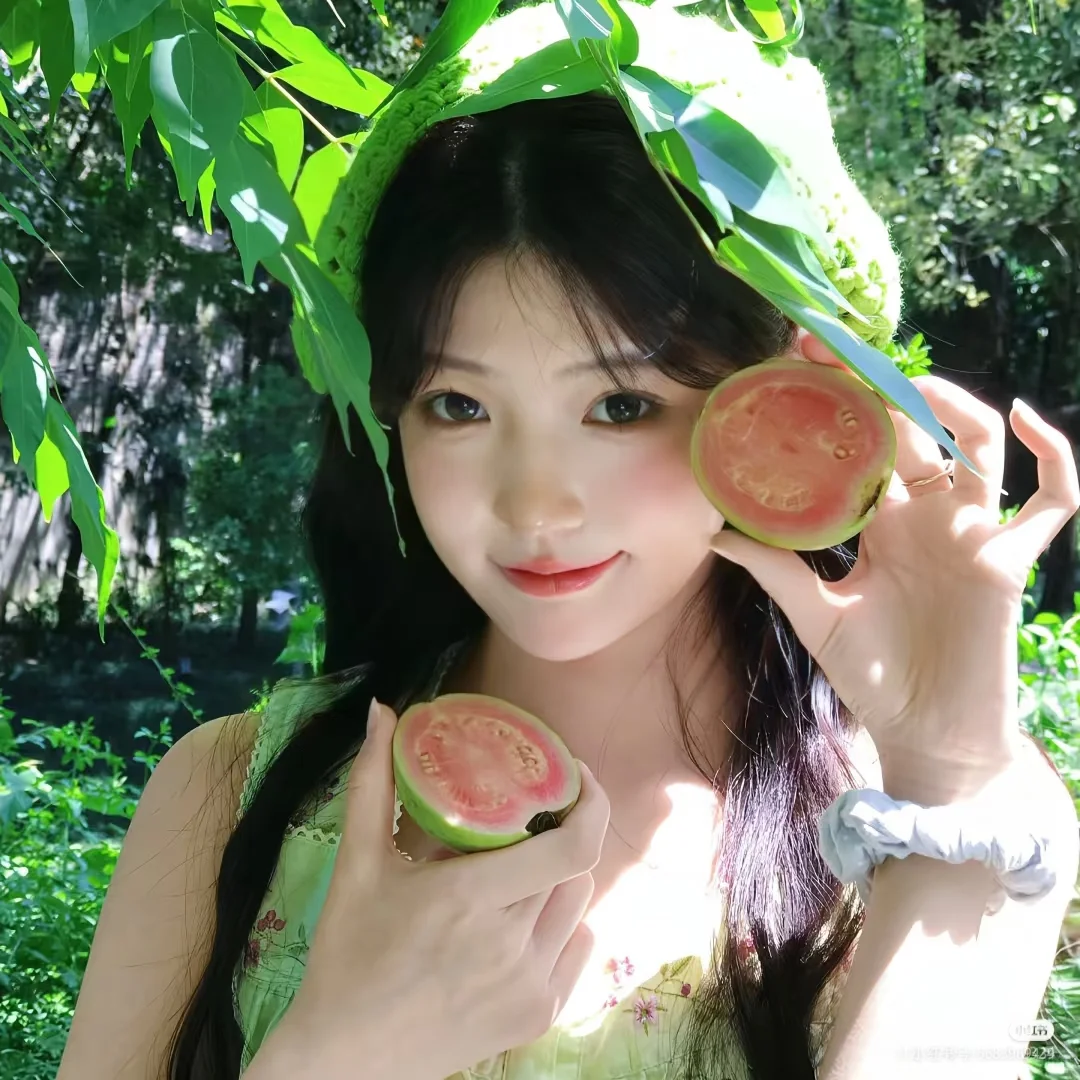 绿色清新女头
