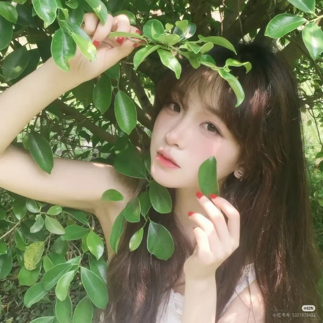 绿色清新女头
