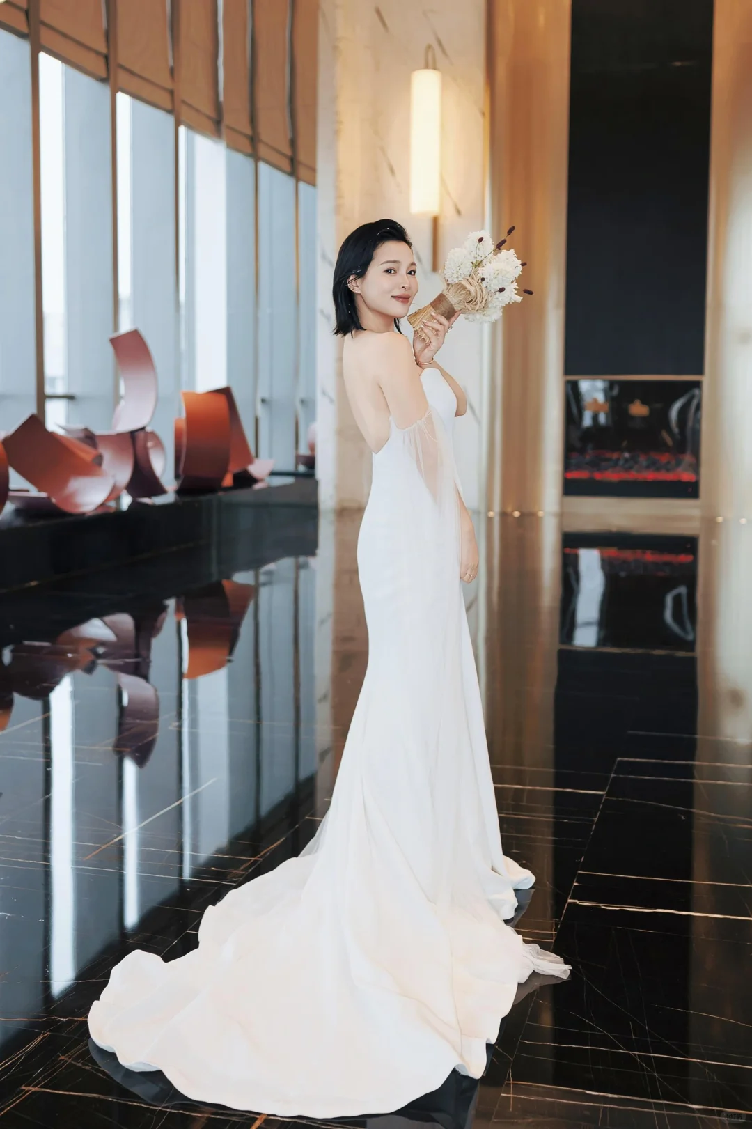 梦里的婚纱是Verawang给的.