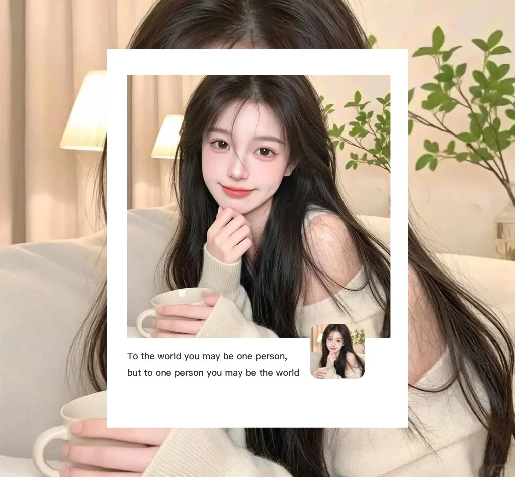 Wechat 甜妹女生头像背景