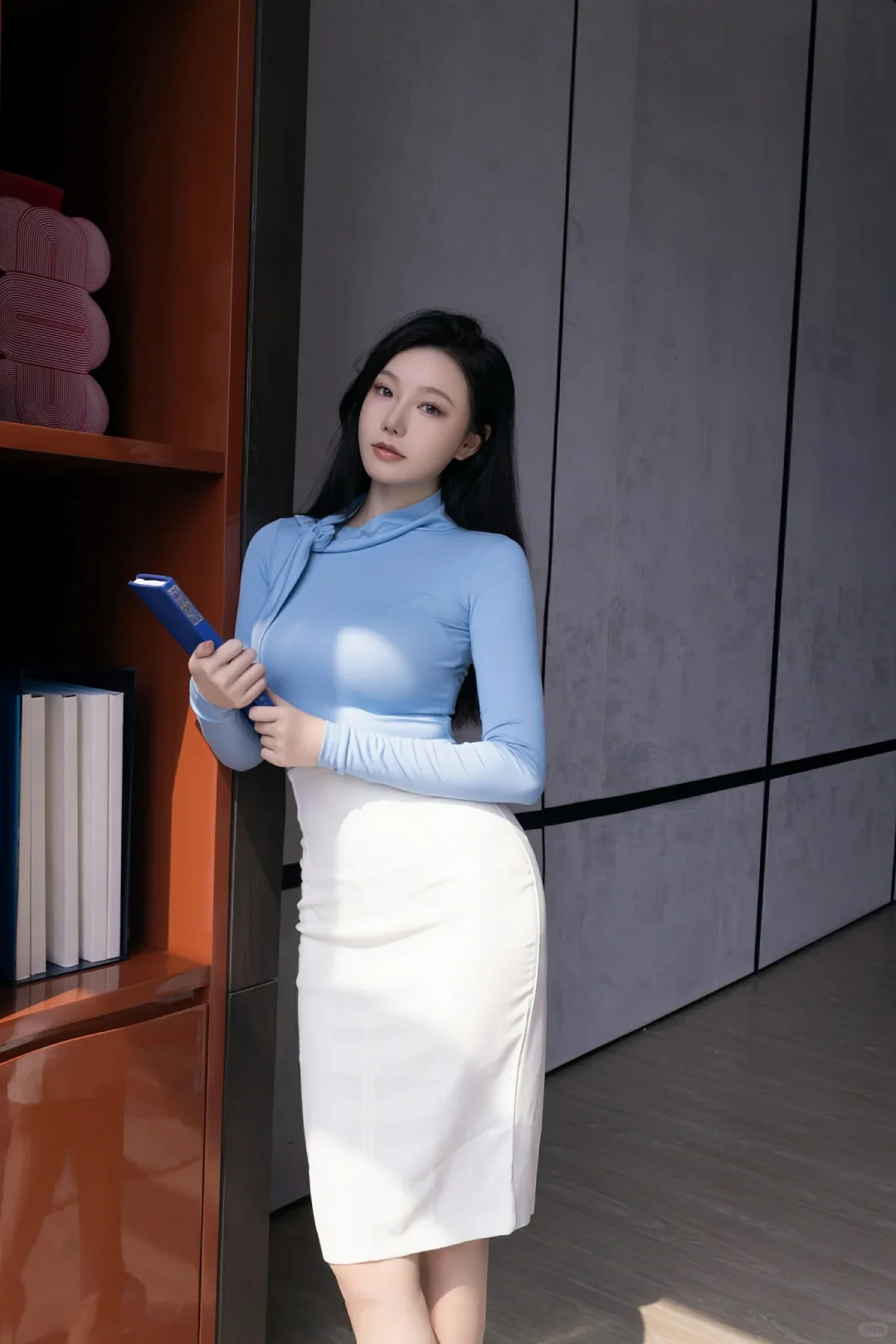 第10424期安然职业装穿搭美的很呢！🌹