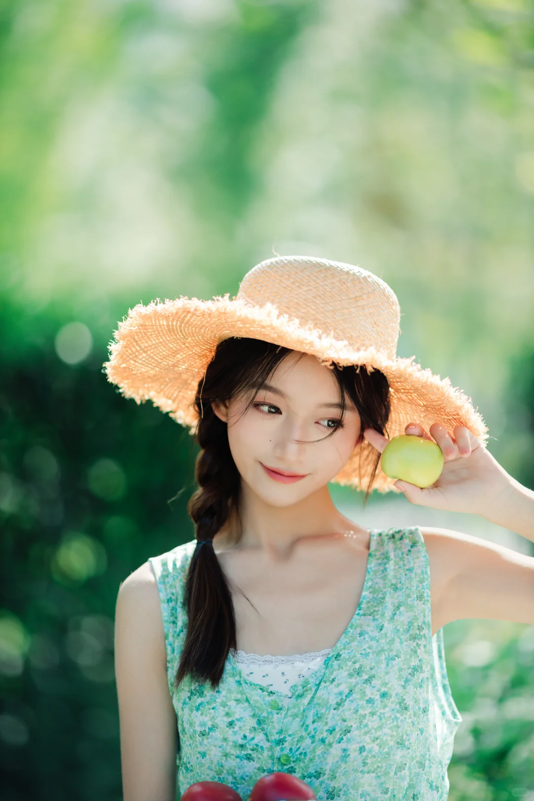 薄荷少女の夏日光影·森系少女拍摄技巧