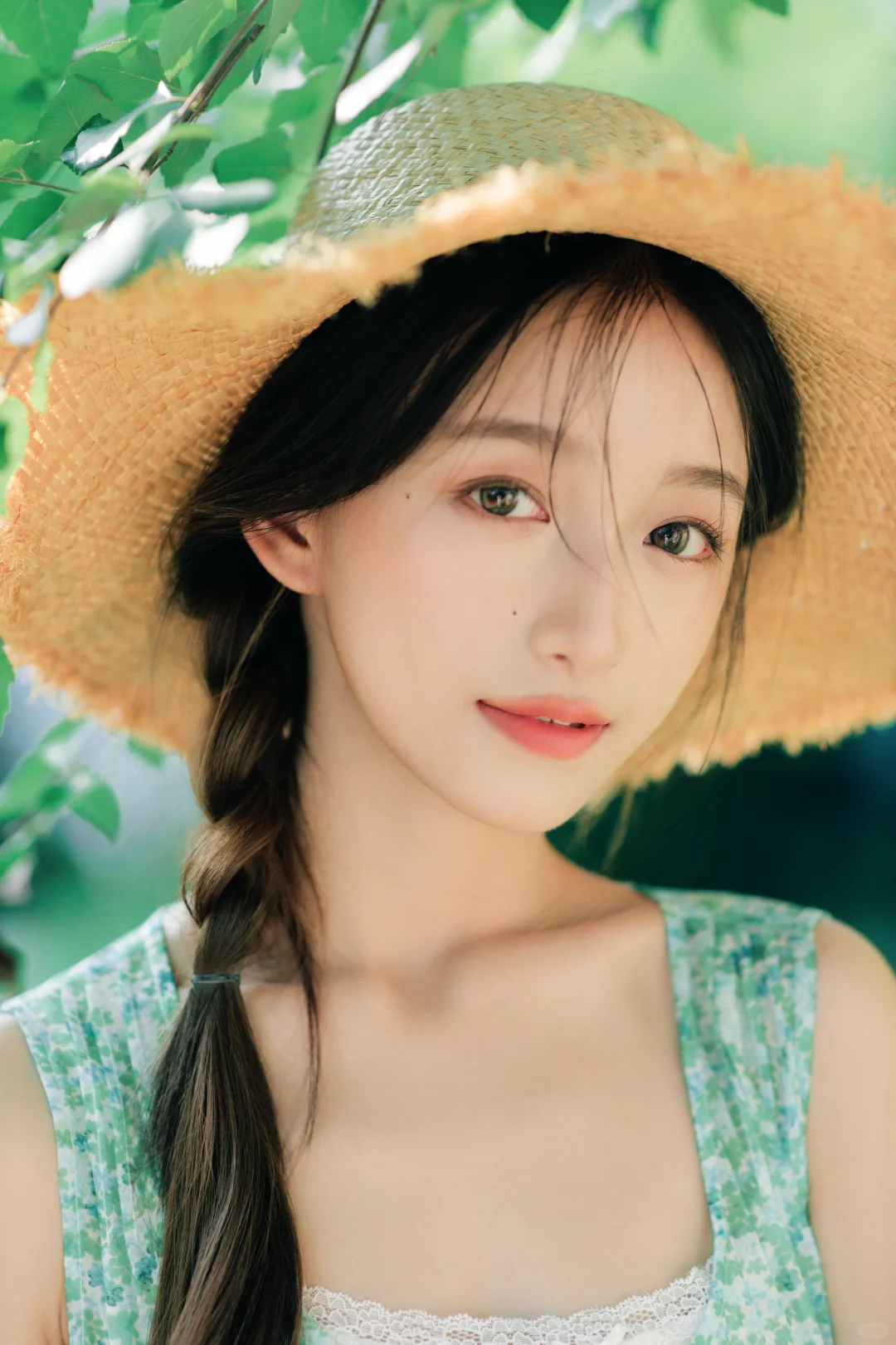 薄荷少女の夏日光影·森系少女拍摄技巧
