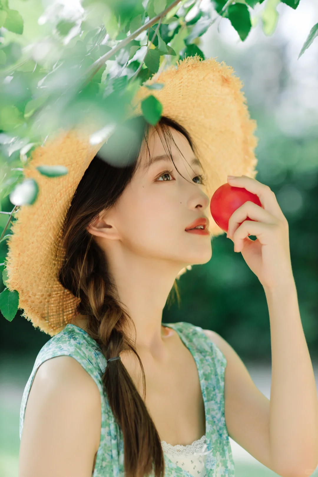 薄荷少女の夏日光影·森系少女拍摄技巧