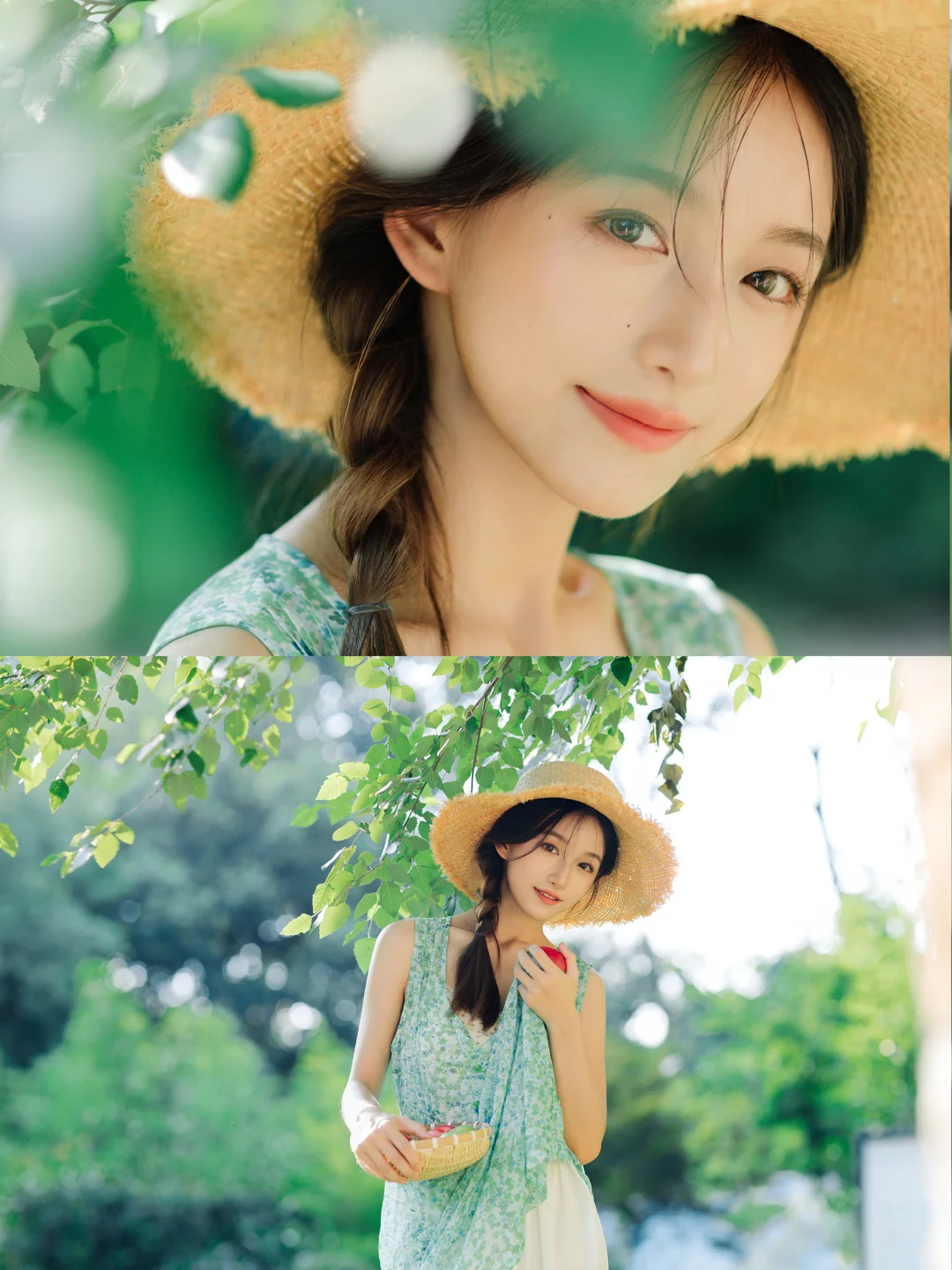 薄荷少女の夏日光影·森系少女拍摄技巧