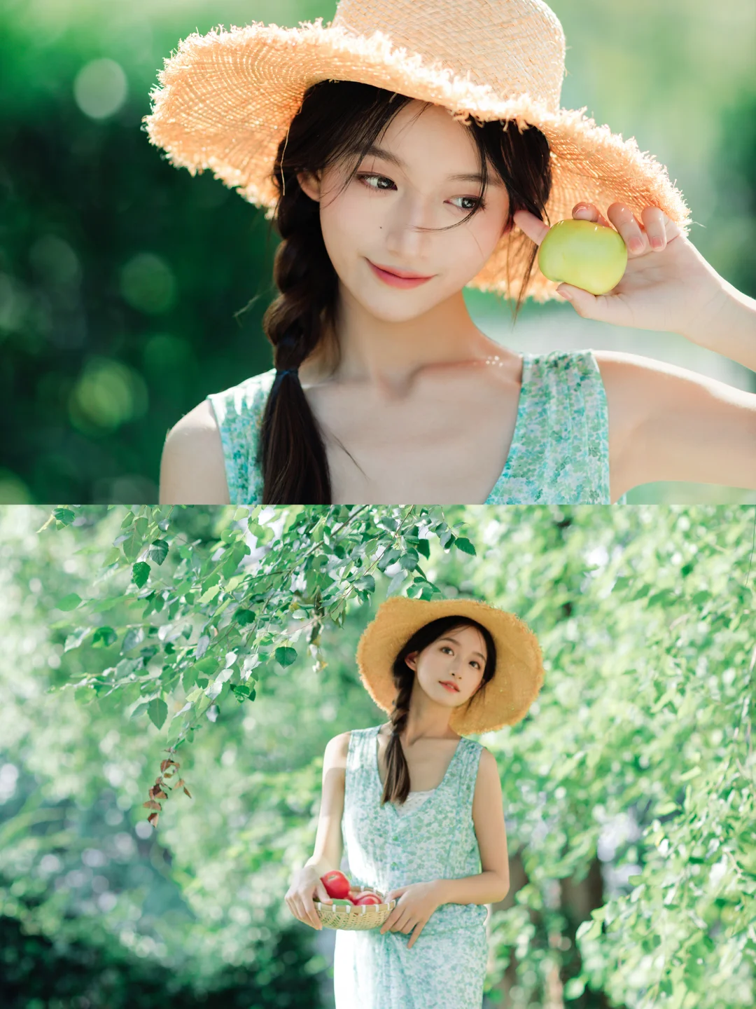 薄荷少女の夏日光影·森系少女拍摄技巧