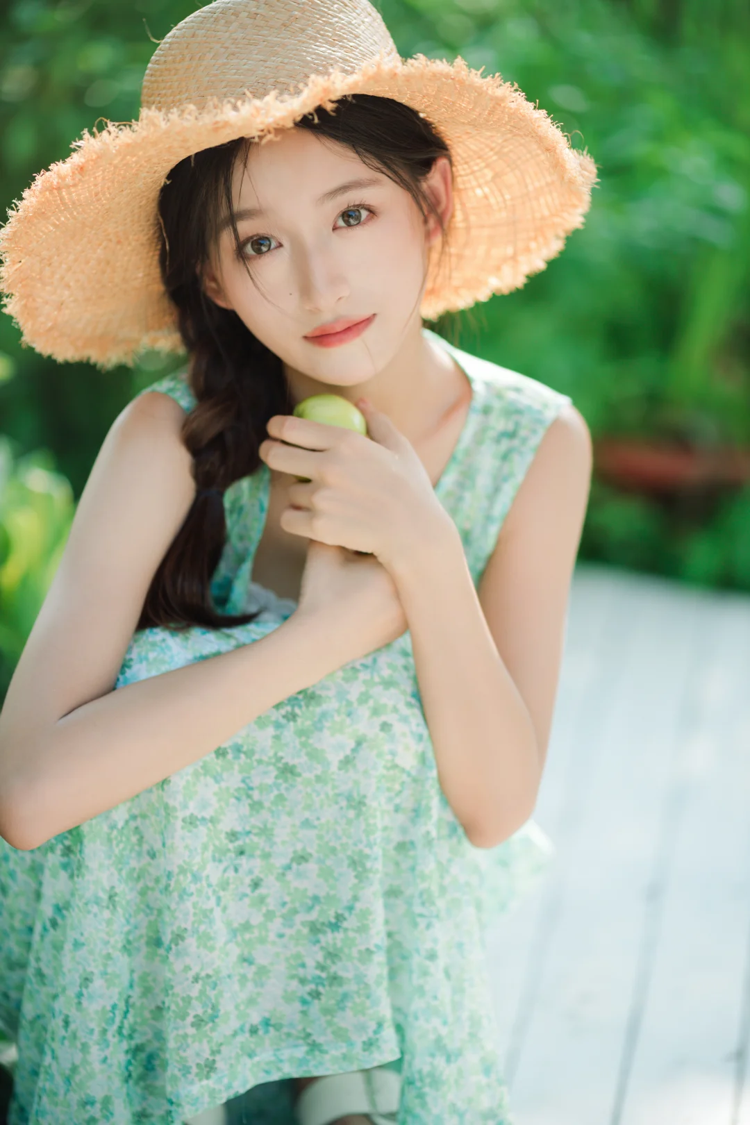 薄荷少女の夏日光影·森系少女拍摄技巧