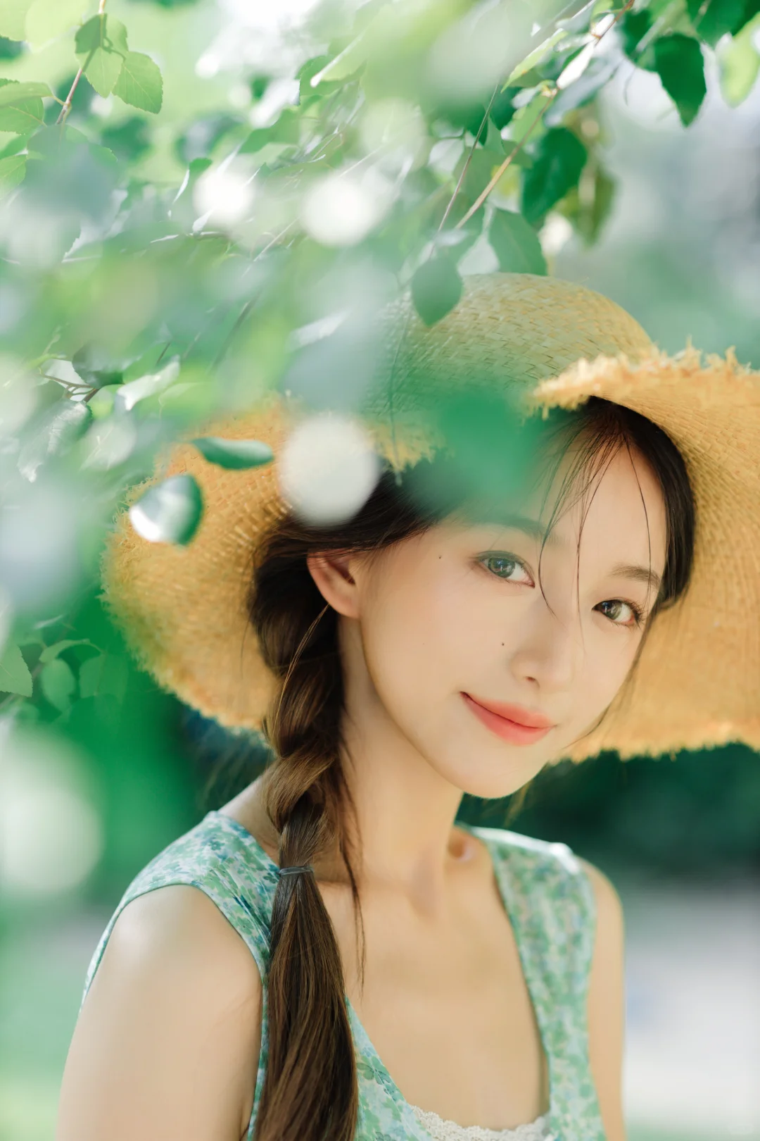 薄荷少女の夏日光影·森系少女拍摄技巧
