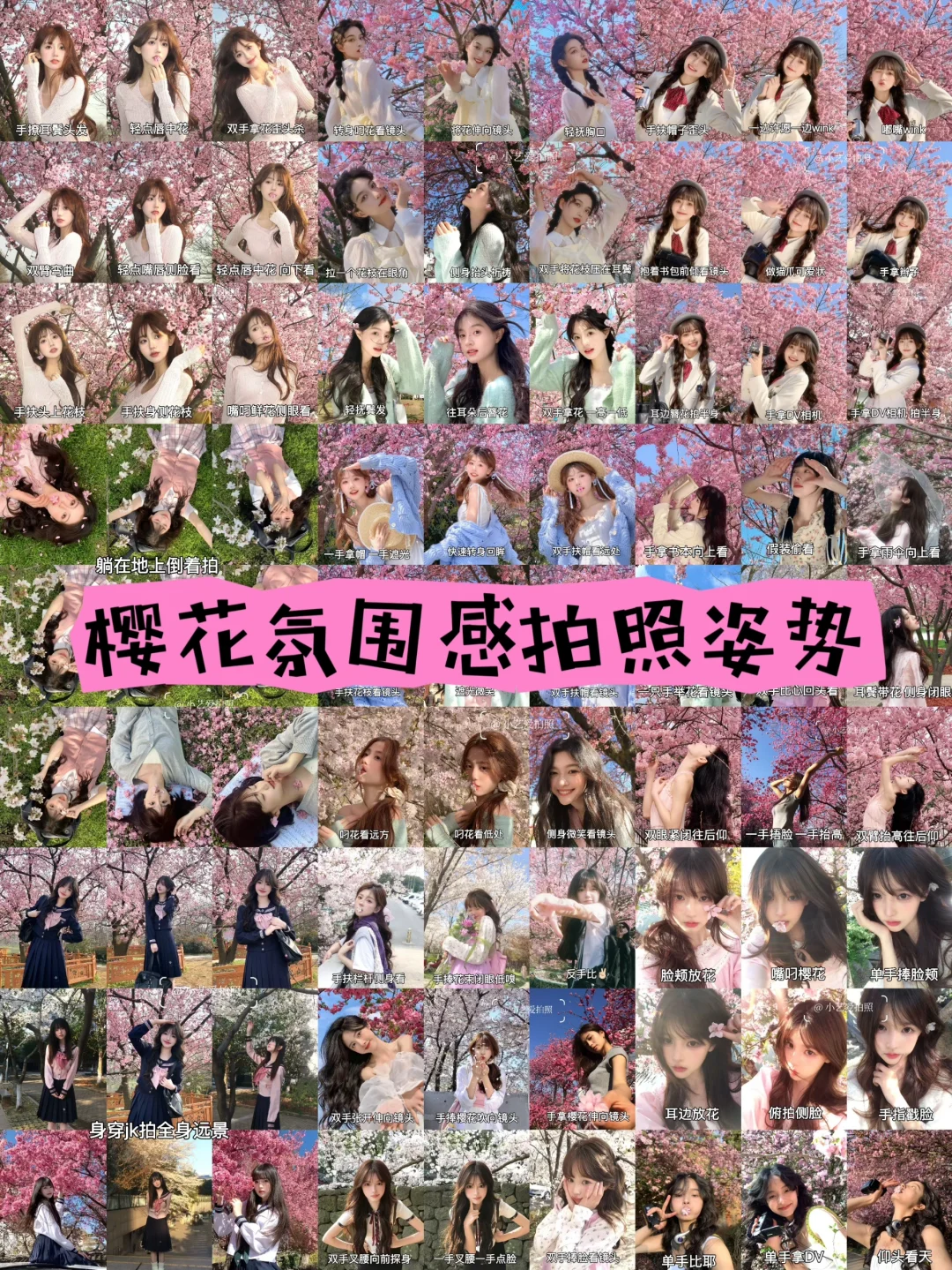 81个樱花万能拍照姿势🌸纯干货来学❗