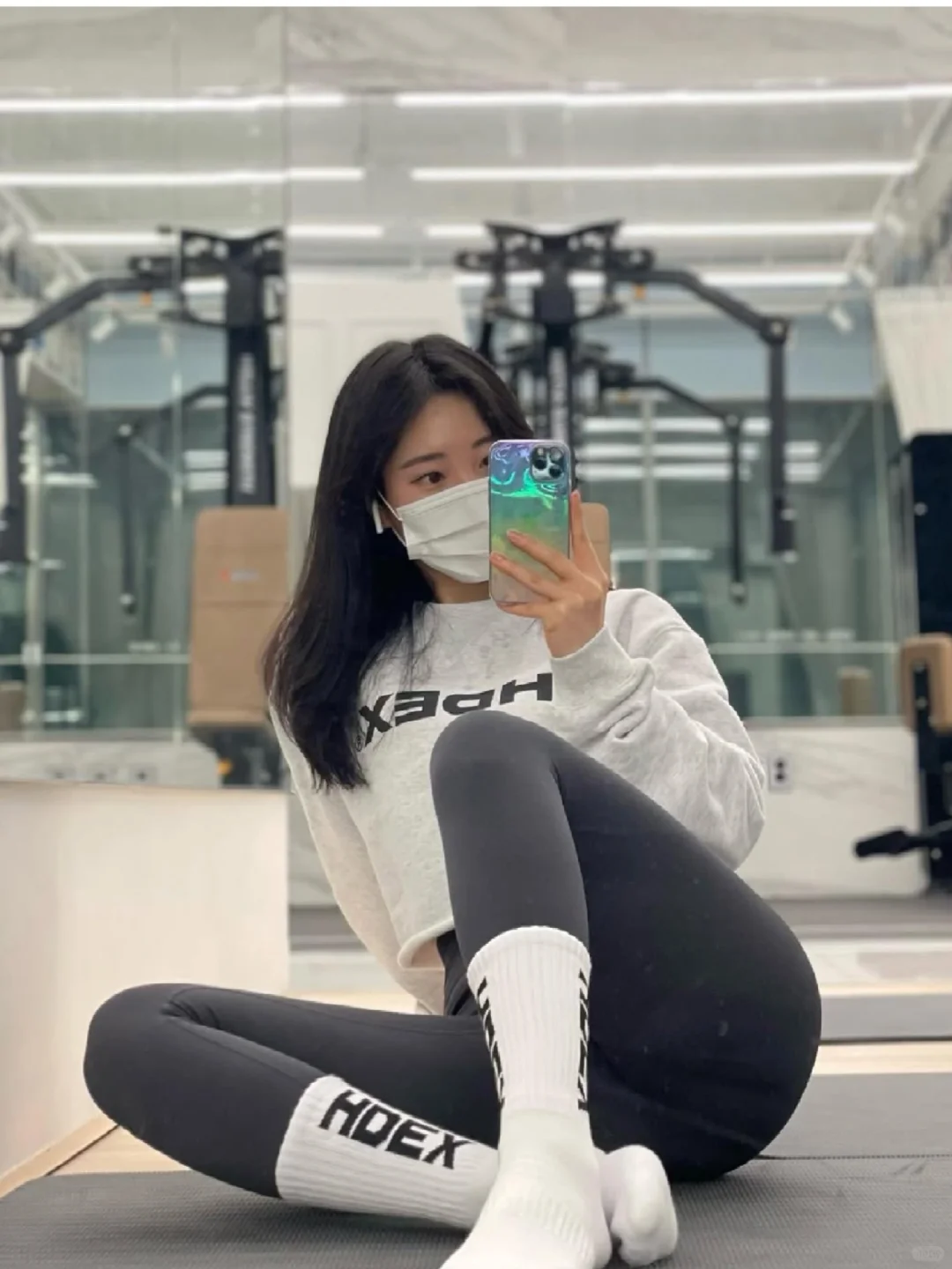 yesol姐，一双白袜走天下，糯米酸奶味道的女