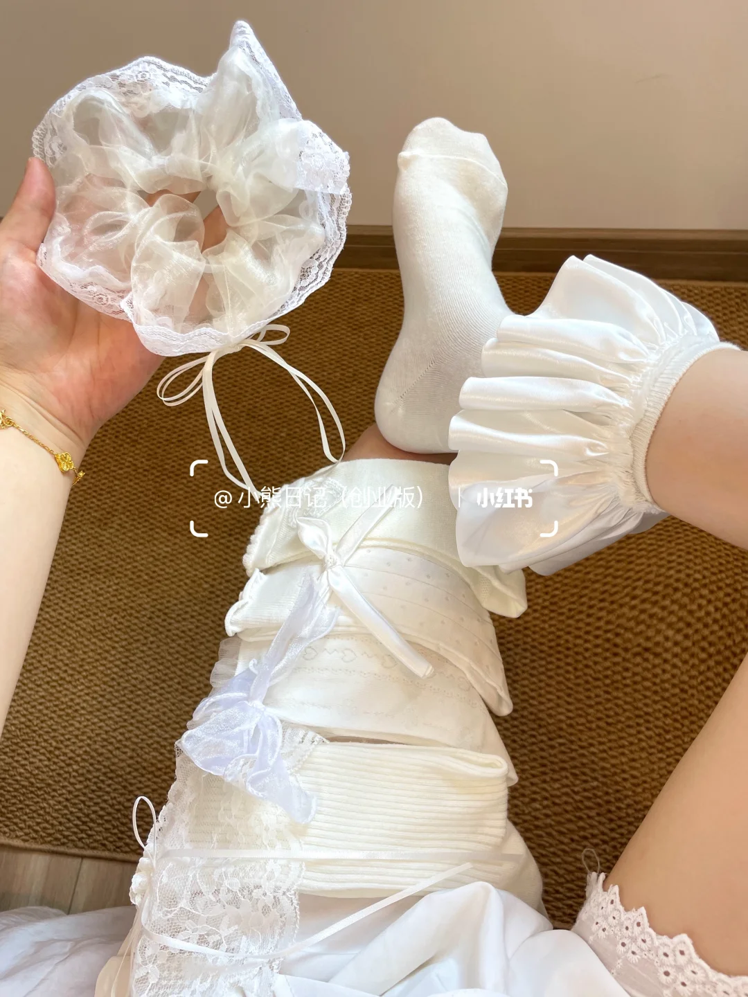 美哭了😭夏天的袜子也太好看了吧…还送发圈