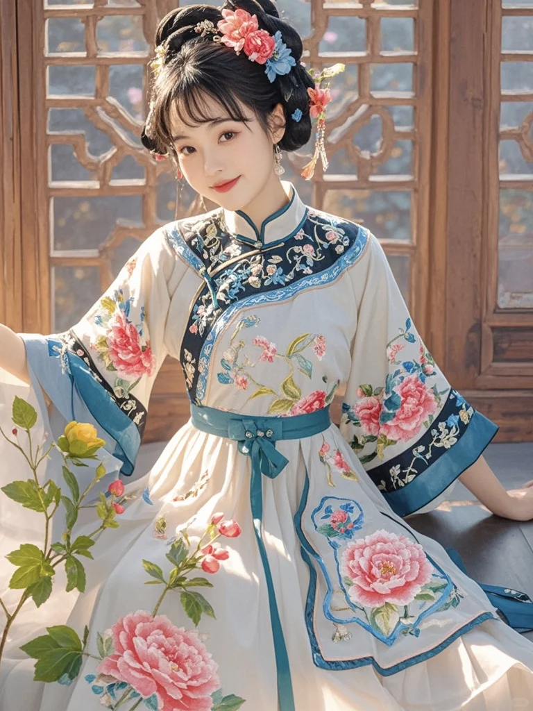 美女🌸古风佳人如画，一颦一笑皆风情。