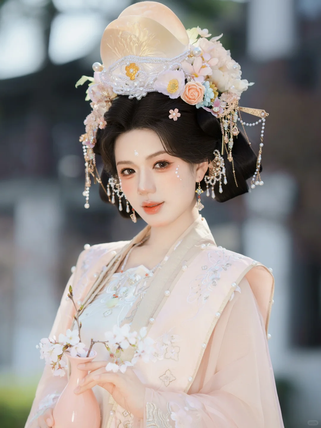 苏州宋制汉服系列～珍珠妆造美到窒息了😍
