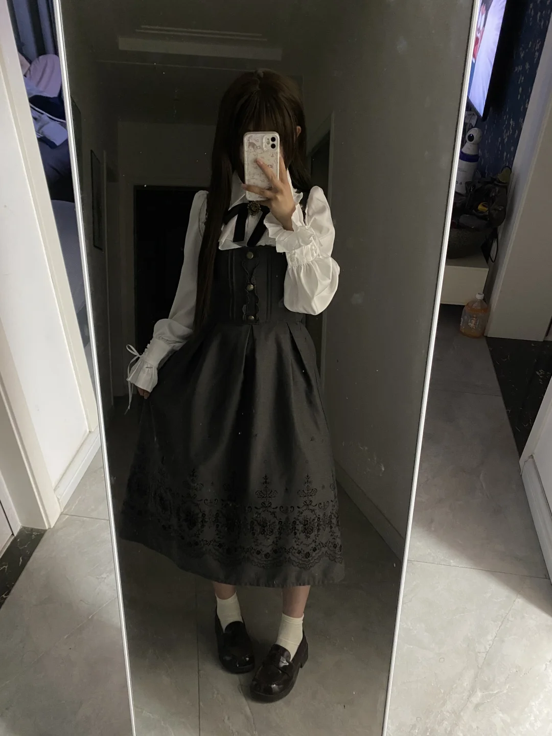 很有中古感的一件小裙子60多胡萝卜好值！