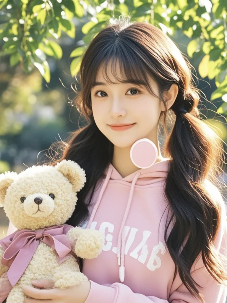 美女壁纸︳甜美校花小姐姐美翻了整个秋天✨