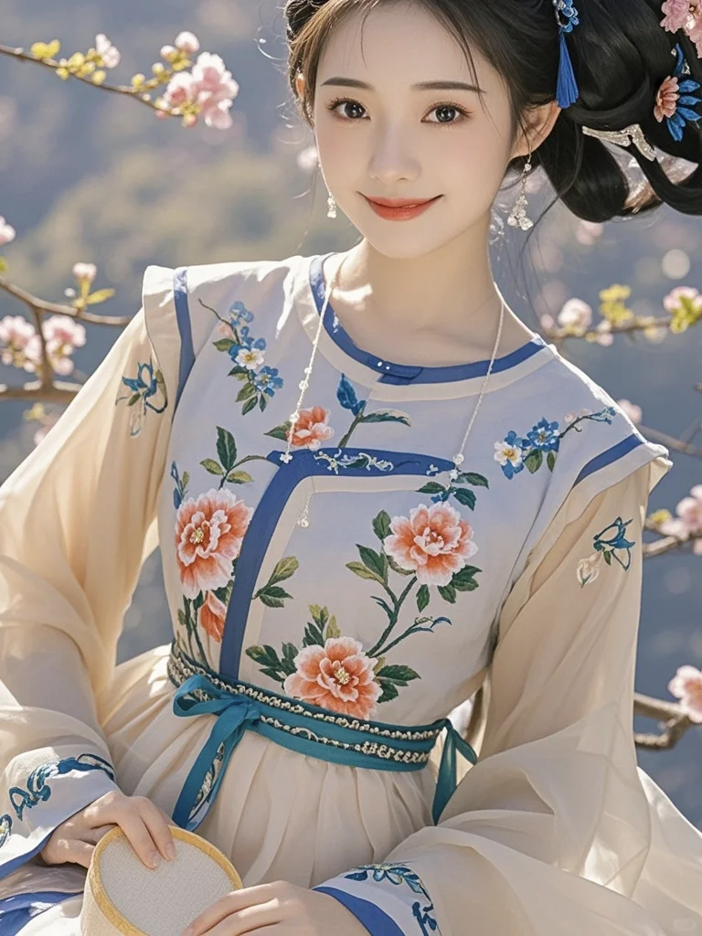 美女🌸古风佳人如画，一颦一笑皆风情。