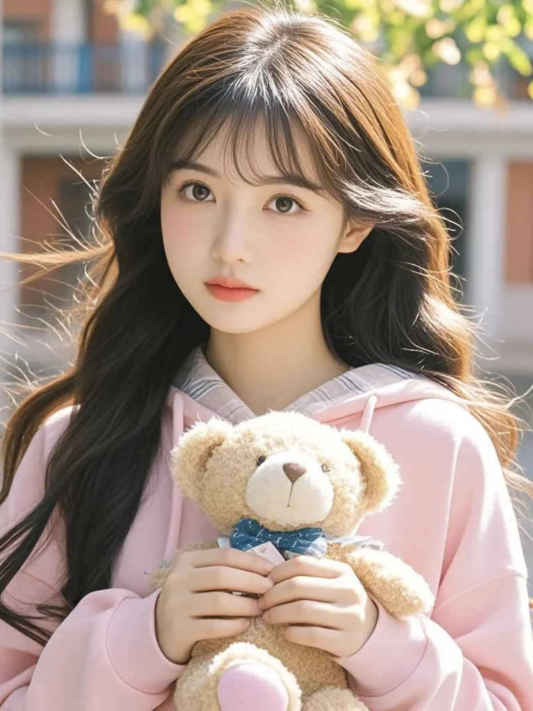美女壁纸︳甜美校花小姐姐美翻了整个秋天✨
