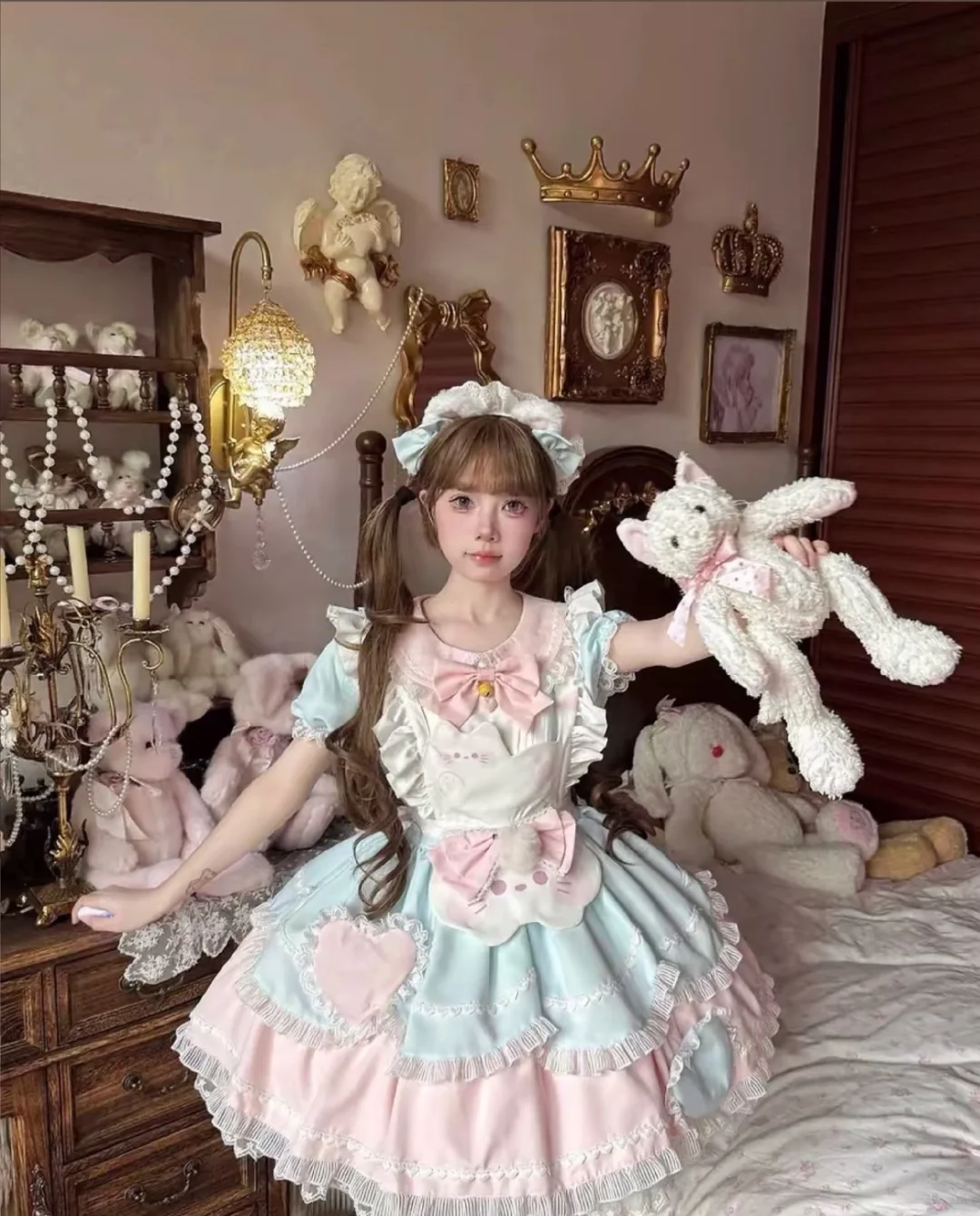 甜茶少女奶萌小猫求集赞