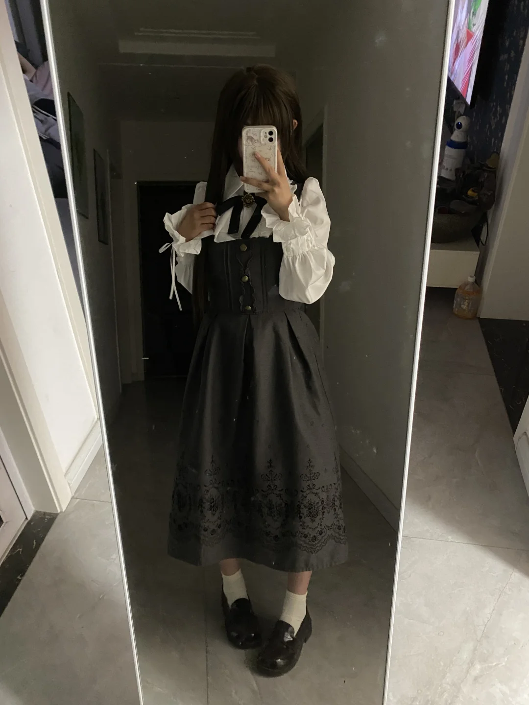 很有中古感的一件小裙子60多胡萝卜好值！