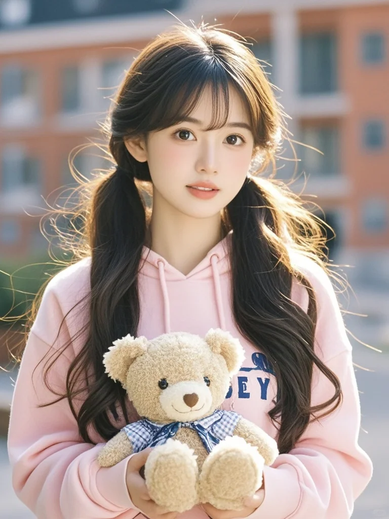 美女壁纸︳甜美校花小姐姐美翻了整个秋天✨