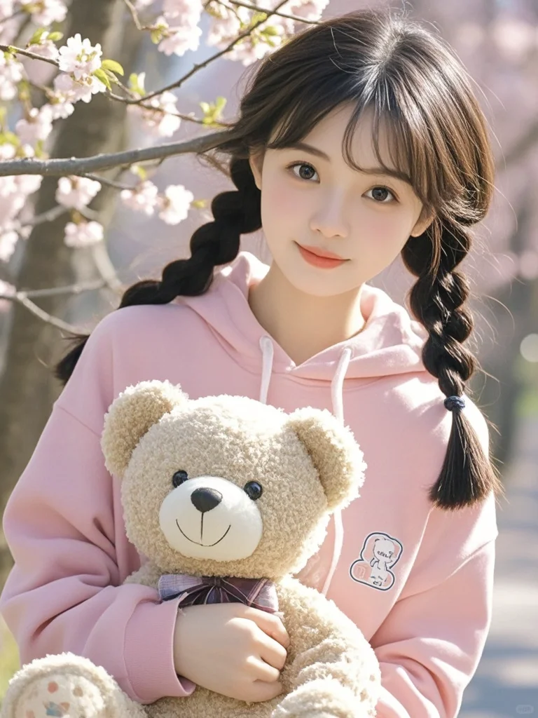 美女壁纸︳甜美校花小姐姐美翻了整个秋天✨