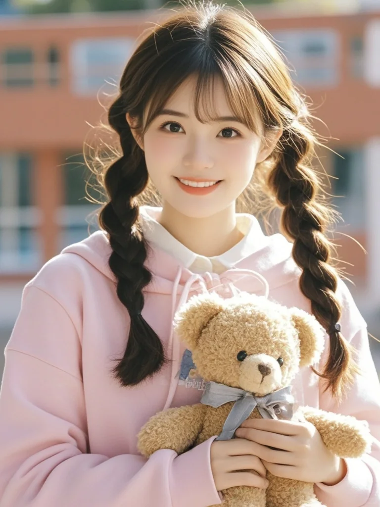 美女壁纸︳甜美校花小姐姐美翻了整个秋天✨