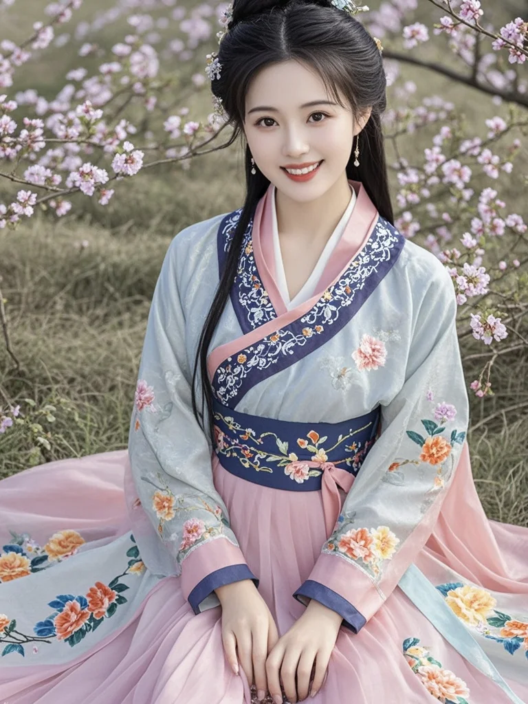 美女🌸古风佳人如画，一颦一笑皆风情。