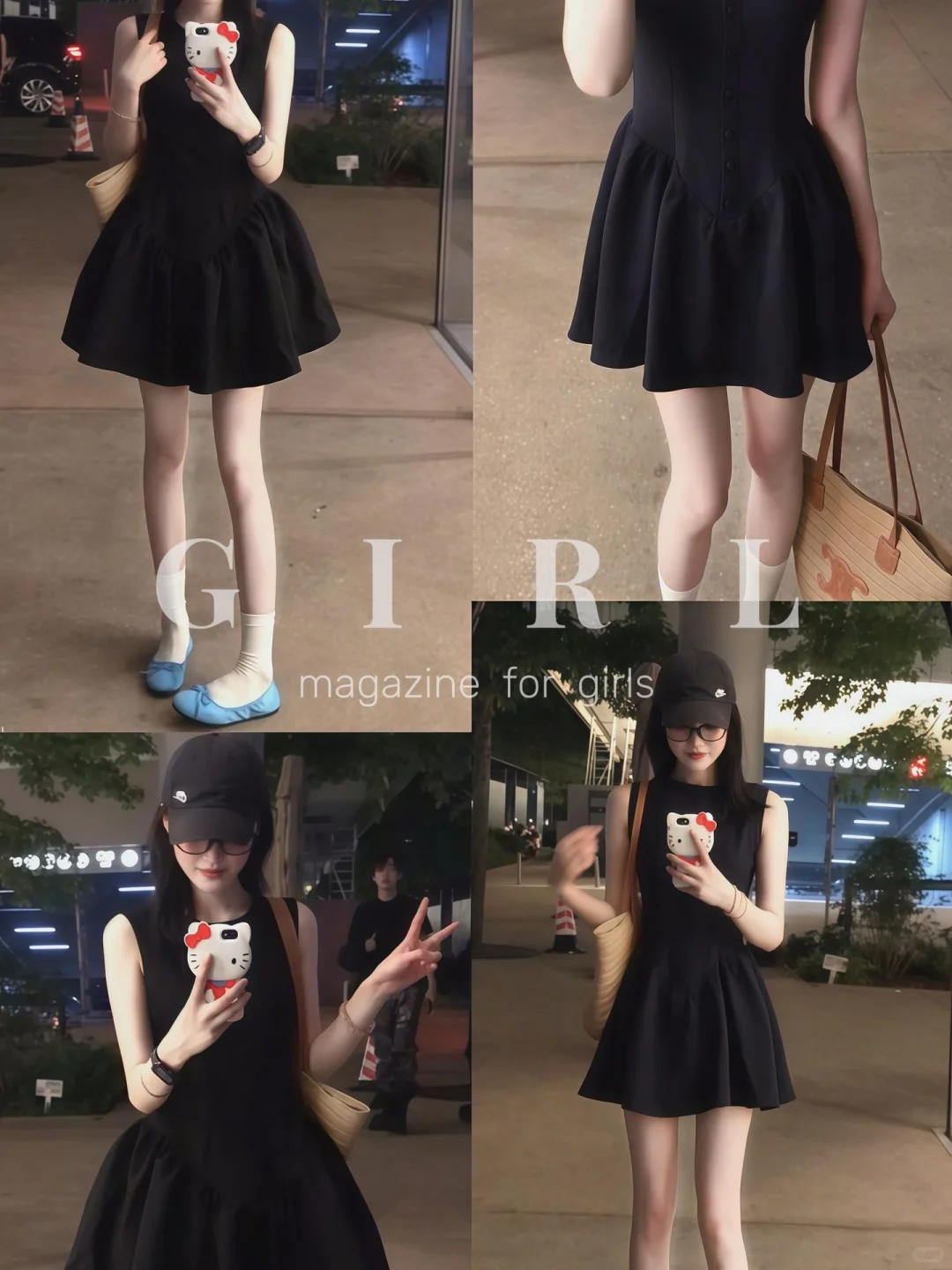 漏腰显腿长裙｜赫本风吊带小黑裙纯欲