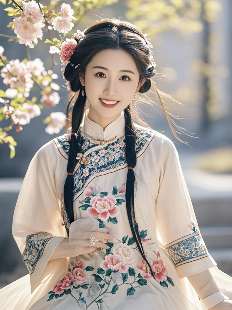 美女🌸古风佳人如画，一颦一笑皆风情。