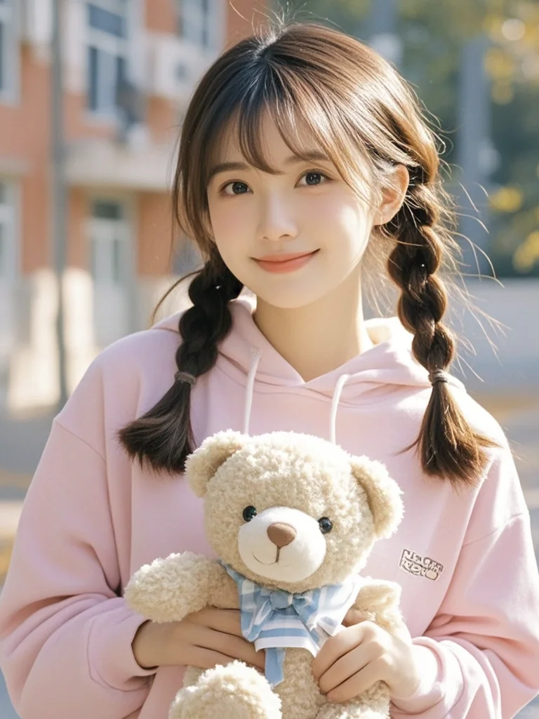 美女壁纸︳甜美校花小姐姐美翻了整个秋天✨