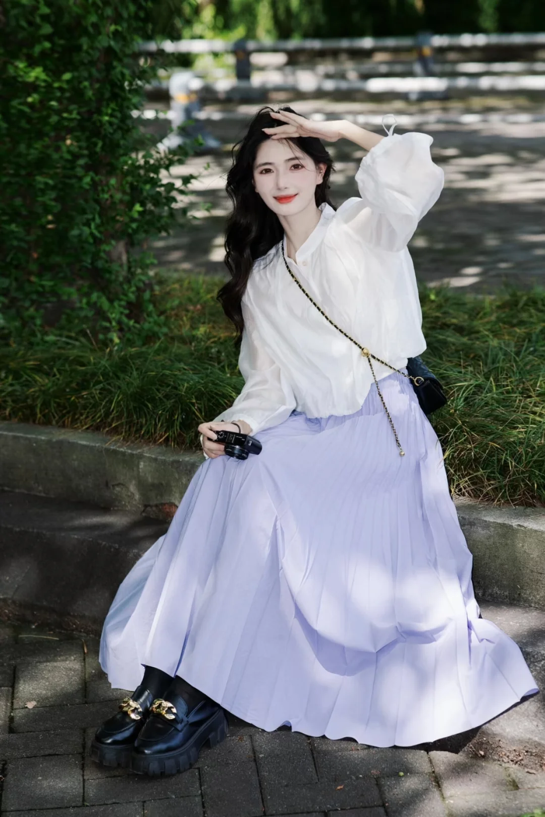 这大概就是夏天的白月光穿搭吧