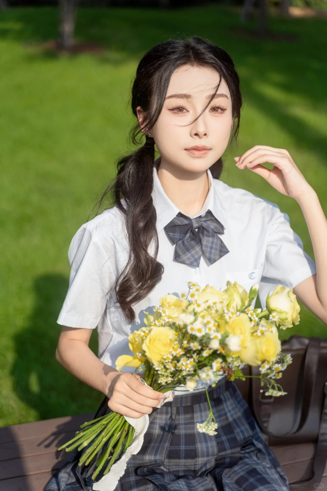 刚当完模特就开始工作ing