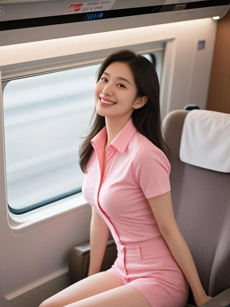 神仙颜值的高铁上仙女谁不爱！