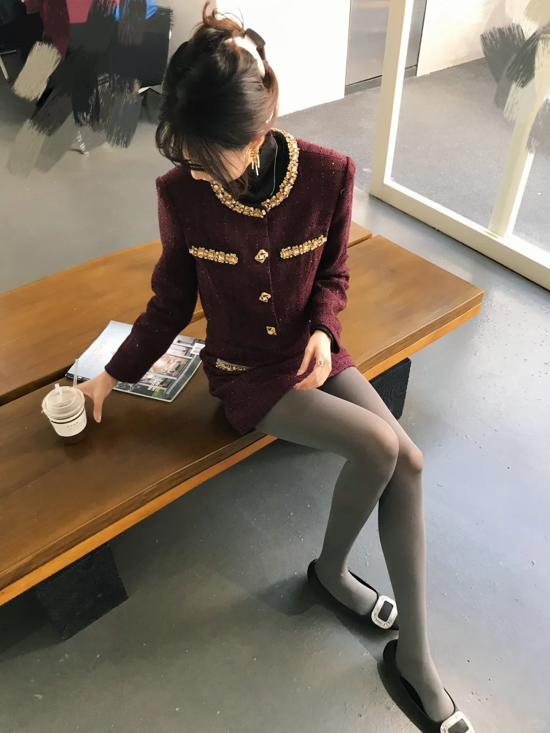 圣诞outfit❄️厚灰自带氛围感