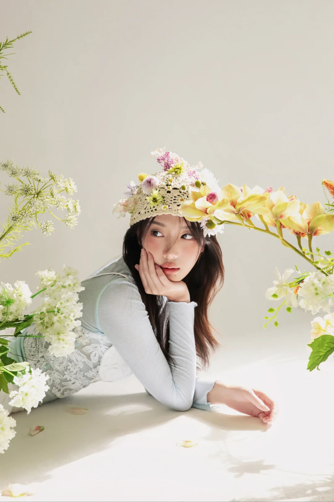 鲜花💐少女写真🌸谁懂啊‼️好温柔好韩