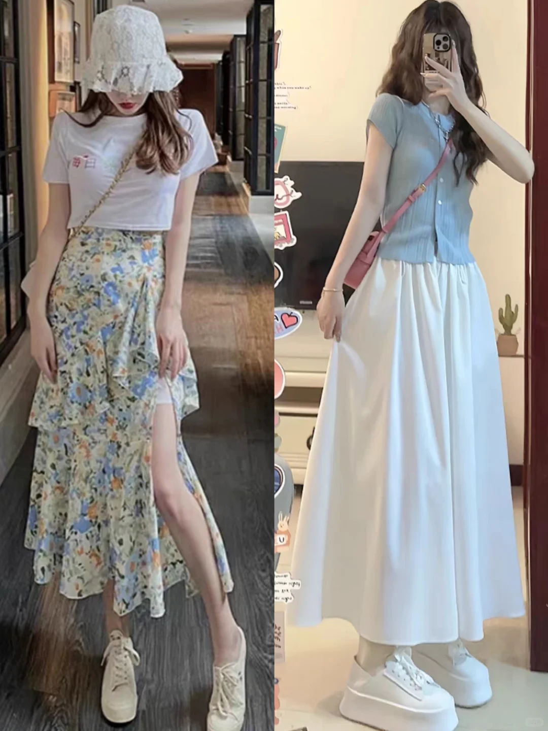 穿搭技巧--夏季女生裙装优雅与时尚并存。