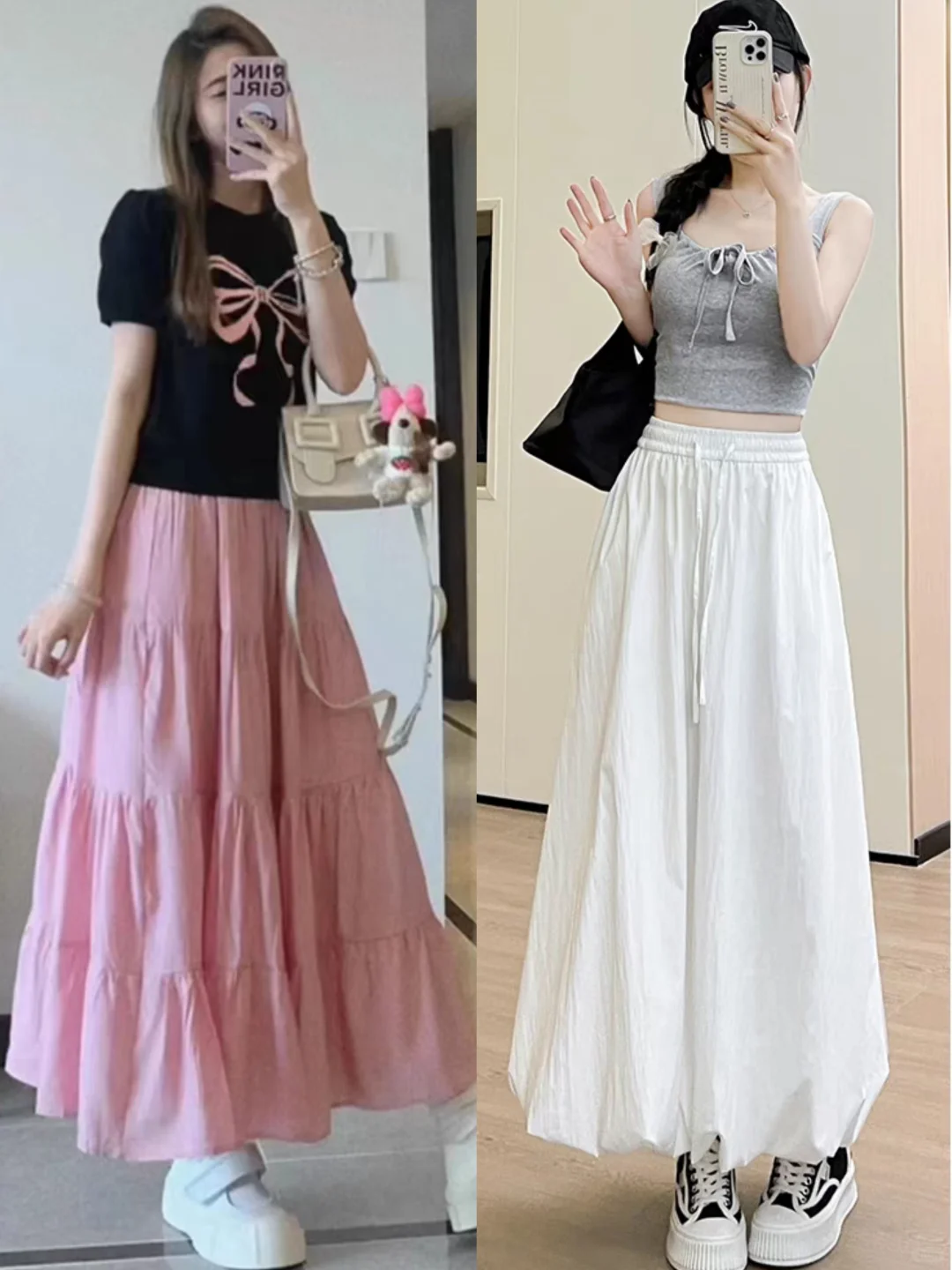 穿搭技巧--夏季女生裙装优雅与时尚并存。