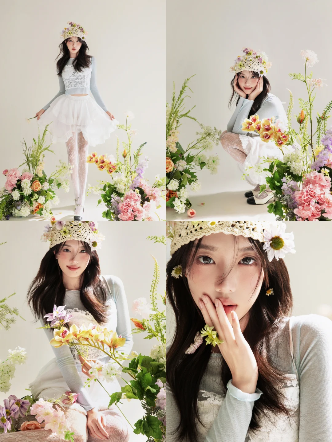 鲜花💐少女写真🌸谁懂啊‼️好温柔好韩