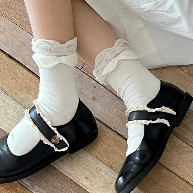 超美韩系灰色堆堆袜，春秋必备单品🌟