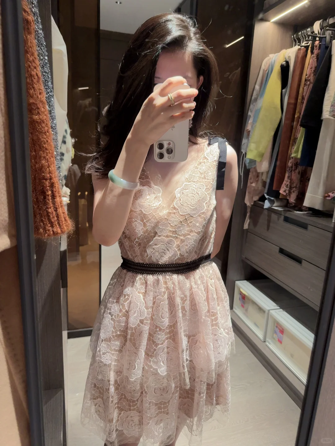 别低头🧚‍♀️会被自己闪到（之实穿仙女裙)