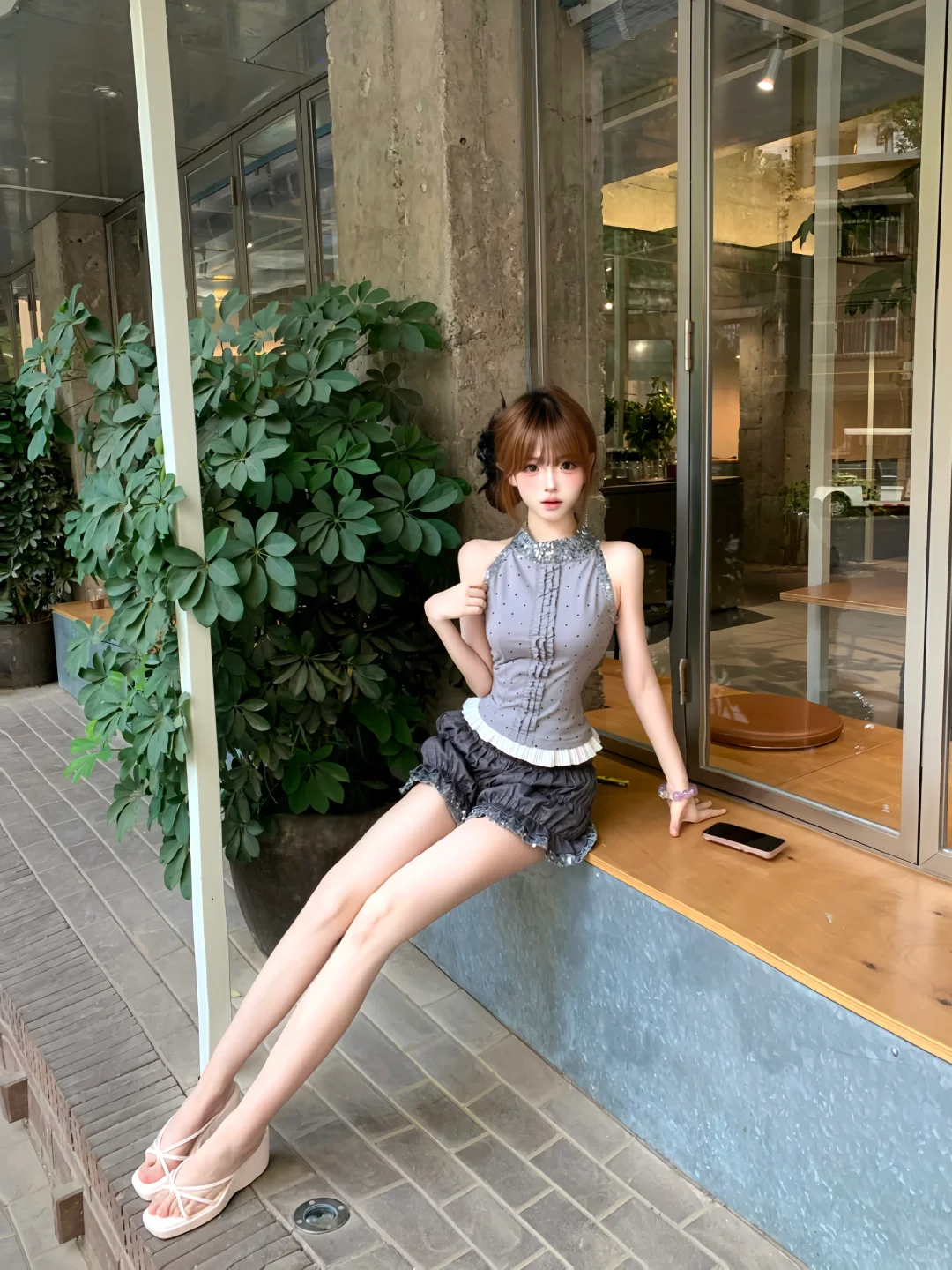 这样拍好显腿长～