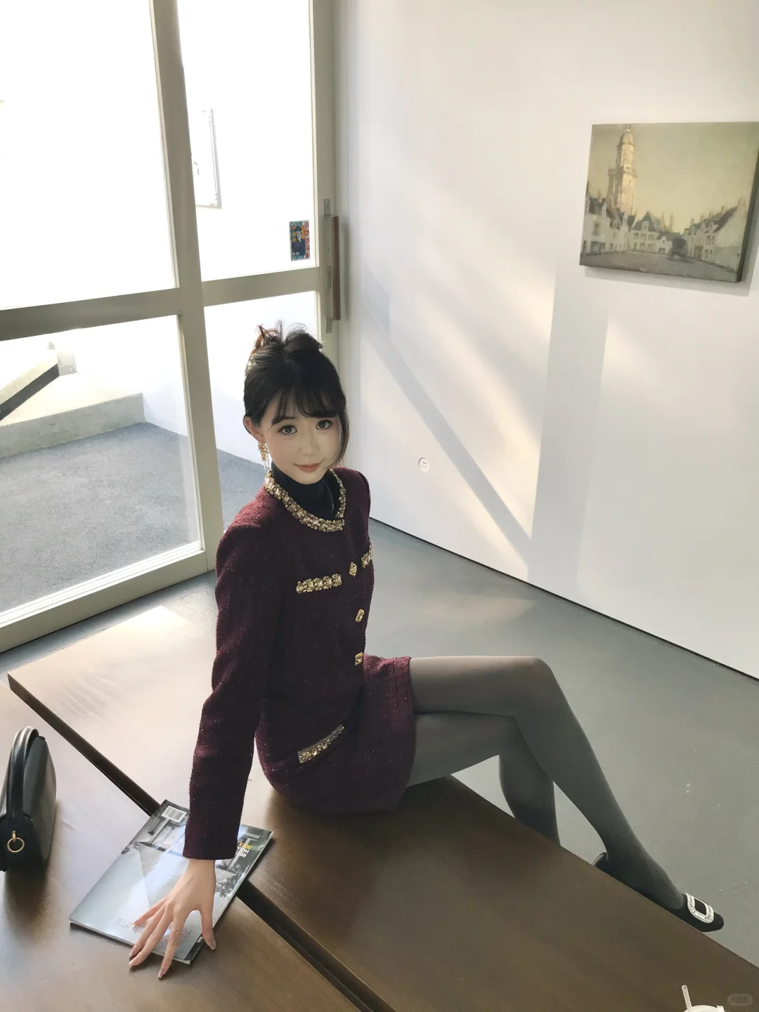 圣诞outfit❄️厚灰自带氛围感
