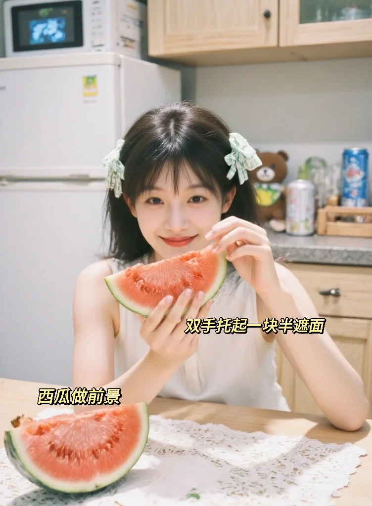 元气日杂风｜夏天宅家也能拍的西瓜🍉写真