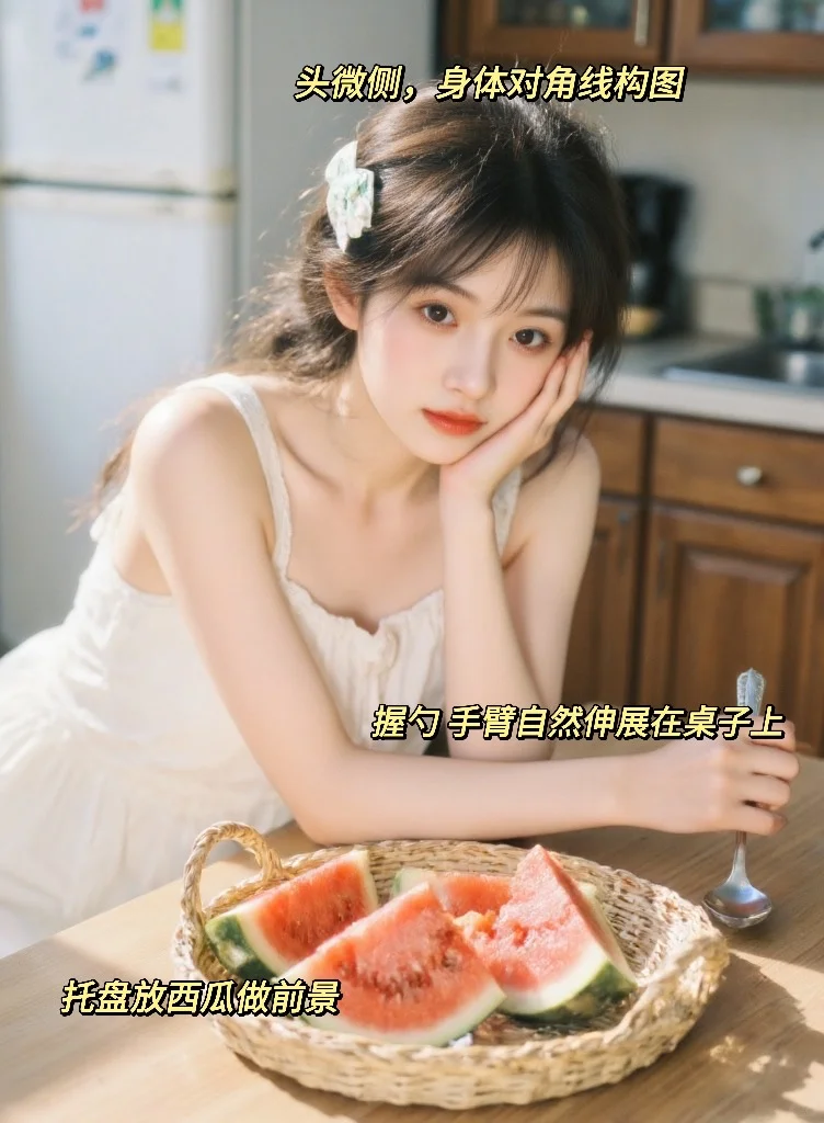 元气日杂风｜夏天宅家也能拍的西瓜🍉写真