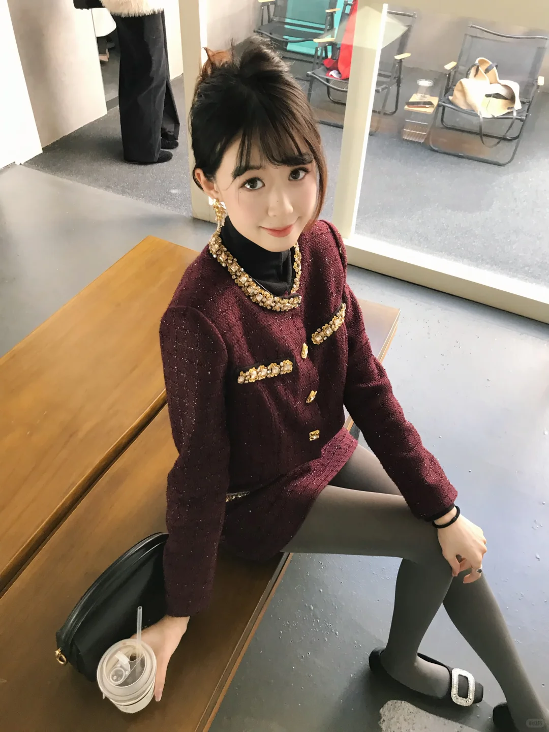 圣诞outfit❄️厚灰自带氛围感