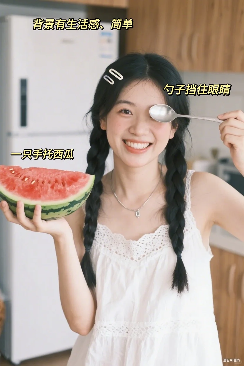 元气日杂风｜夏天宅家也能拍的西瓜🍉写真