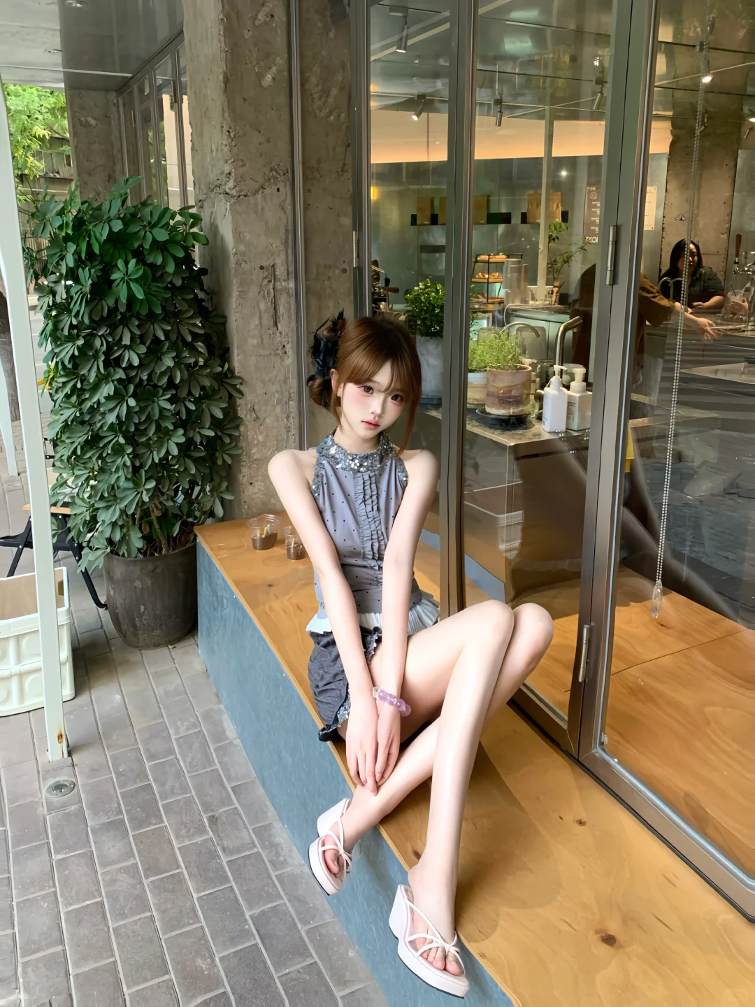 这样拍好显腿长～