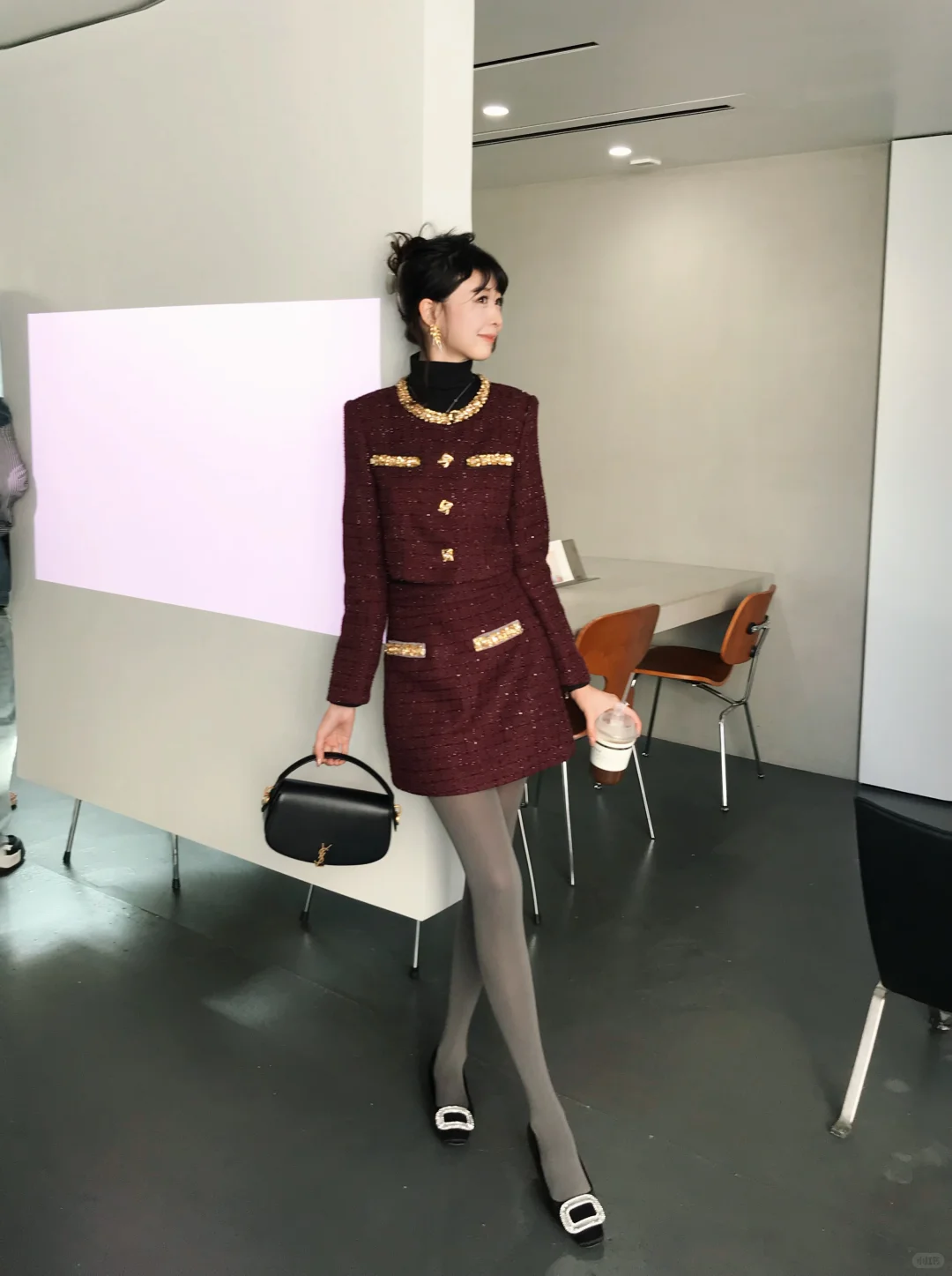 圣诞outfit❄️厚灰自带氛围感