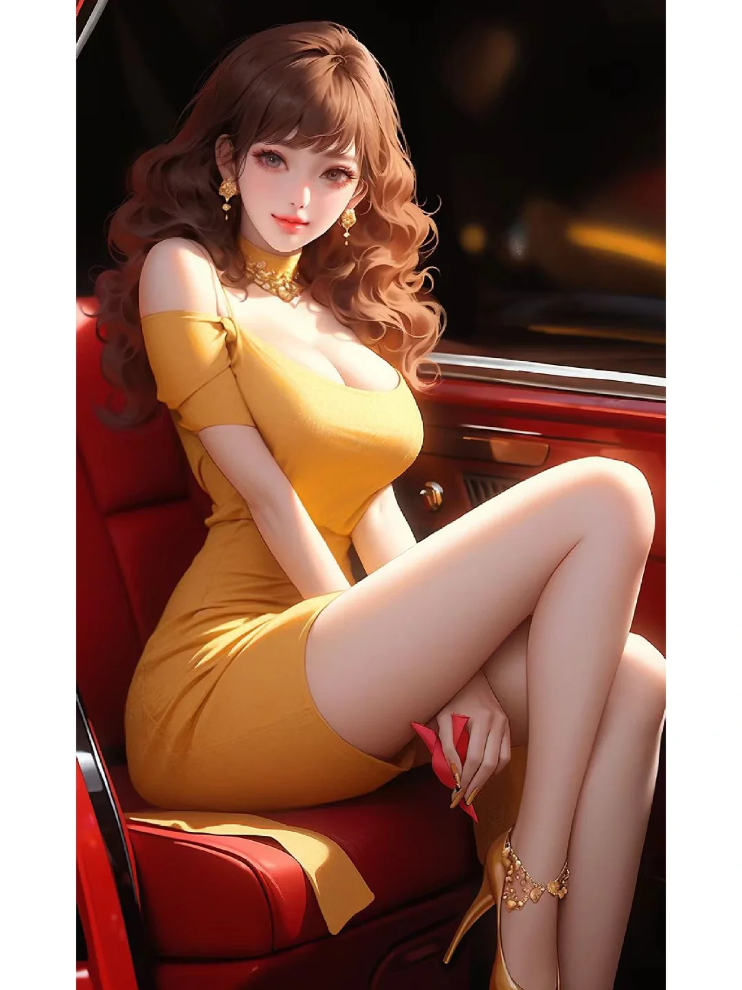 AI原创：副驾驶有这样的女朋友～